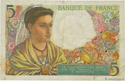 5 Francs BERGER Grand numéro FRANCIA  1947 F.05.07a q.BB