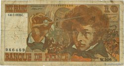 10 Francs BERLIOZ Grand numéro FRANCE  1978 F.63.25W306 pr.B