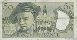 50 Francs QUENTIN DE LA TOUR Grand numéro FRANCE  1992 F.67.19a TB+
