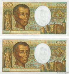 200 Francs MONTESQUIEU Petit numéro FRANCE  1981 F.70.01A1 AU