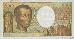 200 Francs MONTESQUIEU Modifié Grand numéro FRANCIA  1994 F.70/2.02 BC+