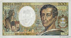 200 Francs MONTESQUIEU Modifié Grand numéro FRANCIA  1994 F.70/2.02