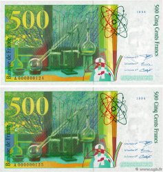 500 Francs PIERRE ET MARIE CURIE Petit numéro FRANCE  1994 F.76.01A NEUF