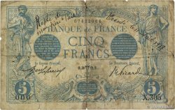 5 Francs BLEU Numéro spécial FRANCE  1912 F.02.04