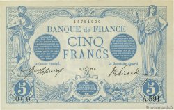 5 Francs BLEU Numéro spécial FRANCIA  1912 F.02.07 SPL+