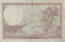 5 Francs FEMME CASQUÉE modifié Numéro spécial FRANCE  1939 F.04.12 TB
