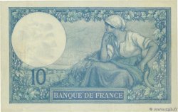 10 Francs MINERVE Numéro spécial FRANKREICH  1916 F.06.01 fVZ