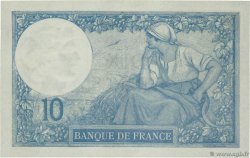 10 Francs MINERVE Numéro spécial FRANCE  1918 F.06.03 XF+