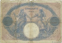 50 Francs BLEU ET ROSE Numéro spécial FRANCE  1911 F.14.24a G