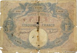 50 Francs BLEU ET ROSE Numéro spécial FRANCE  1911 F.14.24a AB