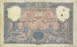 100 Francs BLEU ET ROSE Numéro spécial FRANCIA  1906 F.21.20 q.MB