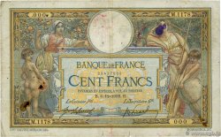 100 Francs LUC OLIVIER MERSON sans LOM Numéro spécial FRANCIA  1909 F.23.01 B