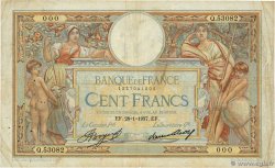 100 Francs LUC OLIVIER MERSON grands cartouches Numéro spécial FRANCE  1937 F.24.16 F-