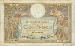 100 Francs LUC OLIVIER MERSON type modifié Numéro spécial FRANCE  1939 F.25.41 TB