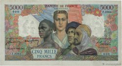 5000 Francs EMPIRE FRANÇAIS Numéro spécial FRANKREICH  1947 F.47.60 SS