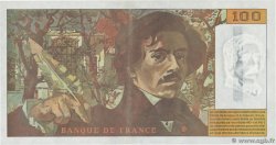 100 Francs DELACROIX 442-1 & 442-2 Fauté FRANCE  1994 F.69ter.01a AU
