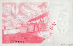 50 Francs SAINT-EXUPÉRY modifié Sans couleurs Fauté FRANCIA  1997 F.73f5.04 FDC
