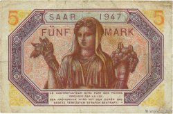5 Mark SARRE FRANCIA  1947 VF.46.01 RC+