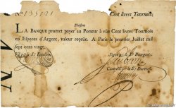 100 Livres Tournois typographié FRANCE  1720 Dor.27 AB