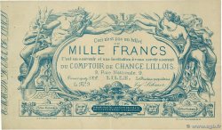 1000 Francs FRANCE regionalism and miscellaneous  1850 F.- VF+