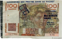 100 Francs JEUNE PAYSAN FRANCE Regionalismus und verschiedenen  1946 F.28.07 fVZ