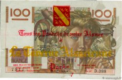 100 Francs JEUNE PAYSAN FRANCE Regionalismus und verschiedenen  1950 F.28.28 VZ