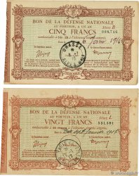 20 Francs Lot FRANCE regionalism and various  1916  XF