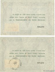 1000 Francs Lot FRANCE regionalismo y varios  1947  EBC
