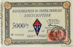 5000 Francs FRANCE regionalismo e varie  1947 