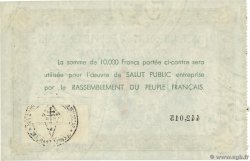 10000 Francs FRANCE regionalism and various  1947  UNC-