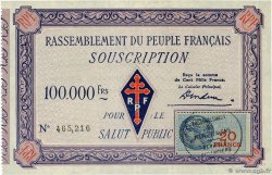 100000 Francs FRANCE Regionalismus und verschiedenen  1947  fST+