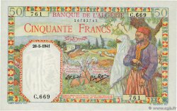 50 Francs ALGÉRIE  1941 P.084 pr.NEUF