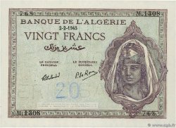 20 Francs ALGERIEN  1945 P.092b