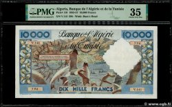 10000 Francs ALGERIEN  1956 P.110 fVZ