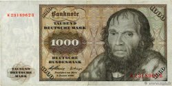 1000 Deutsche Mark GERMAN FEDERAL REPUBLIC  1960 P.24a S