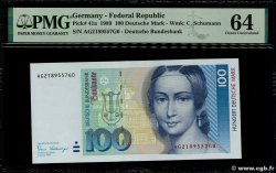 100 Deutsche Mark GERMAN FEDERAL REPUBLIC  1989 P.41a UNC-