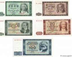 5 au 100 Mark Lot ALLEMAGNE RÉPUBLIQUE DÉMOCRATIQUE  1964 P.22a au P.26a