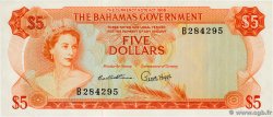 5 Dollars BAHAMAS  1965 P.21a UNC-