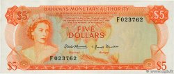 5 Dollars BAHAMAS  1968 P.29a fST+