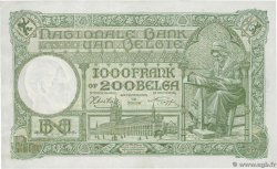 1000 Francs - 200 Belgas BELGIQUE  1943 P.110 pr.SPL