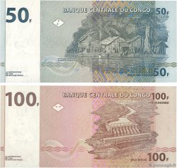 50 et 100 Francs Petit numéro CONGO, DEMOCRATIQUE REPUBLIC  1997 P.089a et P.090a UNC-