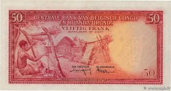50 Francs BELGA CONGO  1959 P.32 EBC+