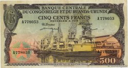 500 Francs BELGIAN CONGO  1957 P.34 VF-