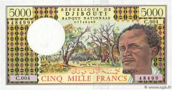 5000 Francs YIBUTI  1991 P.38d FDC