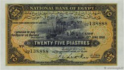 25 Piastres EGIPTO  1950 P.010d SC+