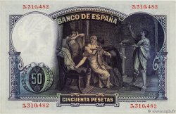 50 Pesetas SPAIN  1931 P.082 XF