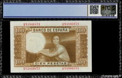 100 Pesetas SPANIEN  1953 P.145a ST