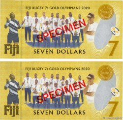7 Dollars Spécimen FIDJI  2022 P.122s pr.NEUF