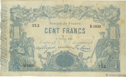 100 Francs type 1862 - Bleu à indices Noirs FRANCIA  1882 F.A39.18 BC