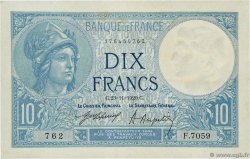 10 Francs MINERVE FRANCIA  1920 F.06.04 MBC+